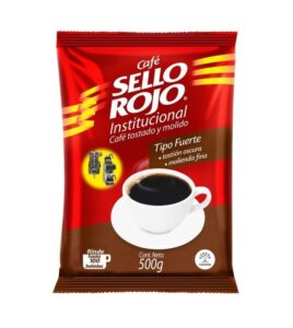 BOLSA CAFÉ SELLO ROJO X 500 GR TOSTADO Y MOLIDO